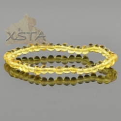Amber bracelet baroque lemon